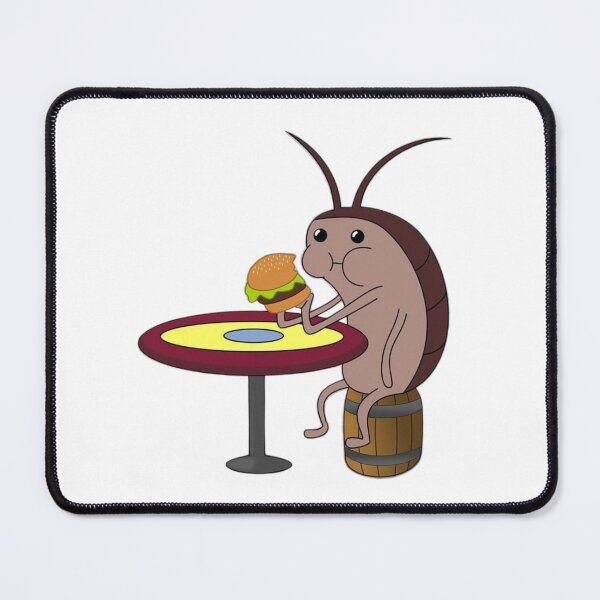 Item preview, Funny Plankton Eating Burger Cartoon designed and sold by Snowdog-Art.