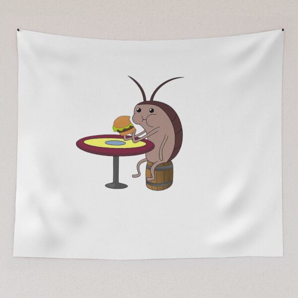 Item preview, Funny Plankton Eating Burger Cartoon designed and sold by Snowdog-Art.