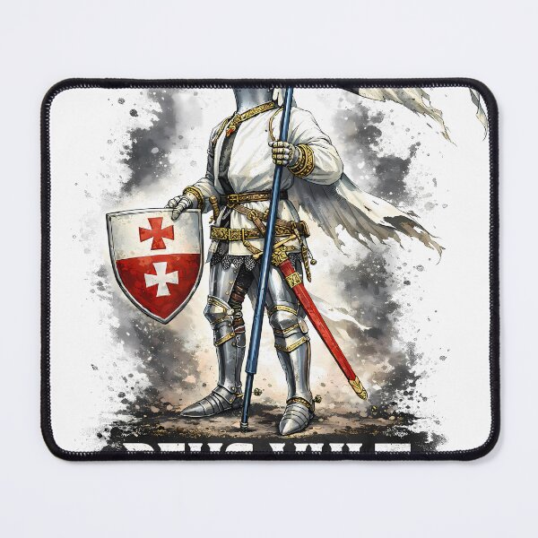 Item preview, Knight with Cross Shield Deus Vult designed and sold by TaborDesign.