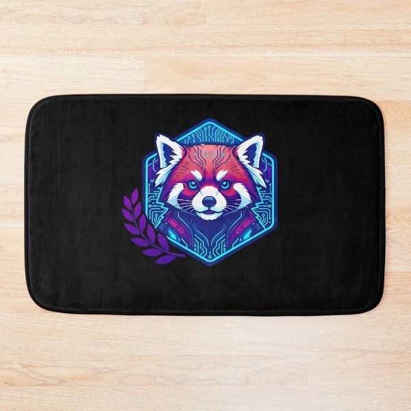 Item preview, Cyber Red Panda Tech Art - Futuristic Neon Circuit Wildlife Illustration designed and sold by AbulailArt.