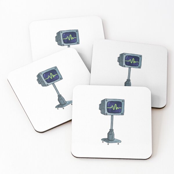 Item preview, Retro Monitor Heartbeat Cartoon Device designed and sold by Snowdog-Art.
