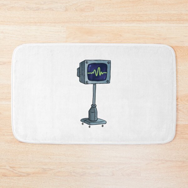 Item preview, Retro Monitor Heartbeat Cartoon Device designed and sold by Snowdog-Art.