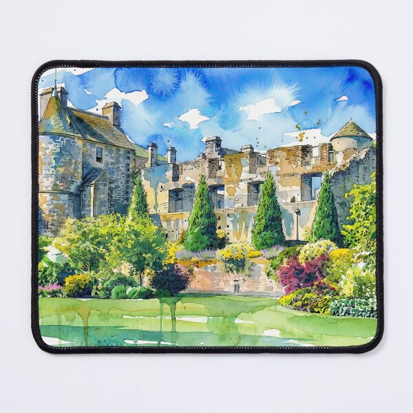 Item preview, Watercolour illustration of Falkland Palace, Fife, Scotland designed and sold by davidelder.