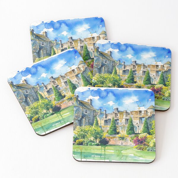 Item preview, Watercolour illustration of Falkland Palace, Fife, Scotland designed and sold by davidelder.