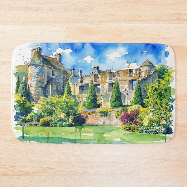 Item preview, Watercolour illustration of Falkland Palace, Fife, Scotland designed and sold by davidelder.