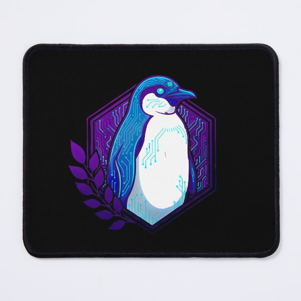 Item preview, Cyber Penguin Tech Art - Futuristic Neon Circuit Flightless Bird Illustration designed and sold by AbulailArt.