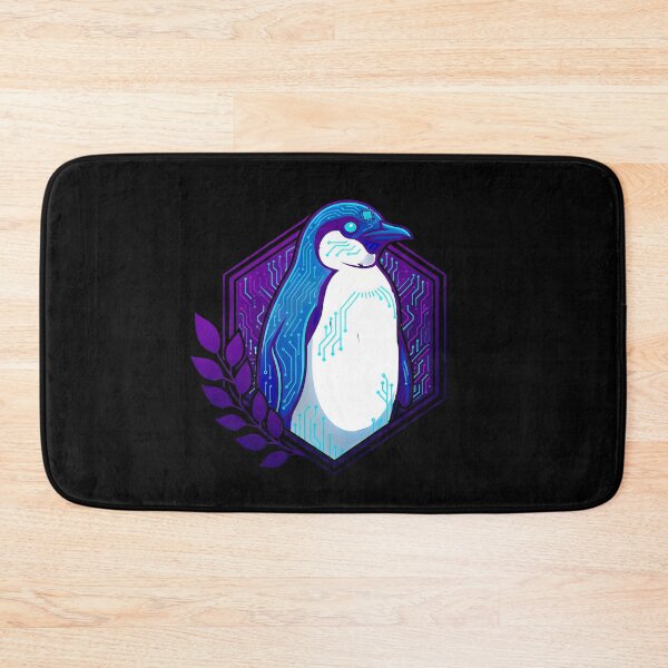 Item preview, Cyber Penguin Tech Art - Futuristic Neon Circuit Flightless Bird Illustration designed and sold by AbulailArt.