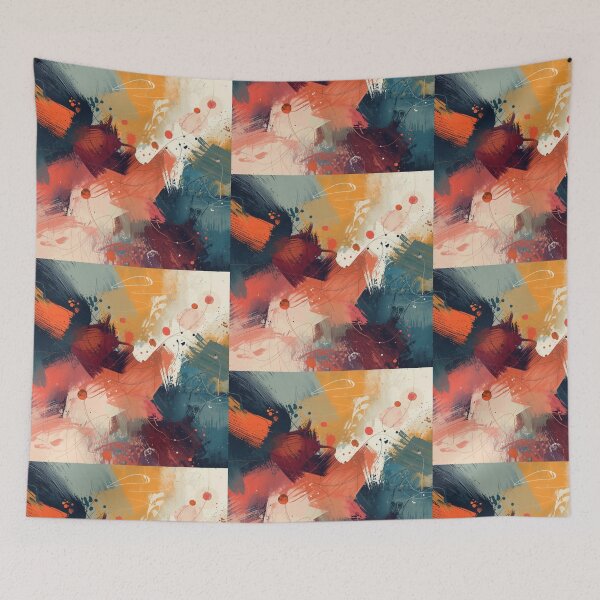 Item preview, Colorful Abstract Brush Stroke Art designed and sold by TinyWarmThing.