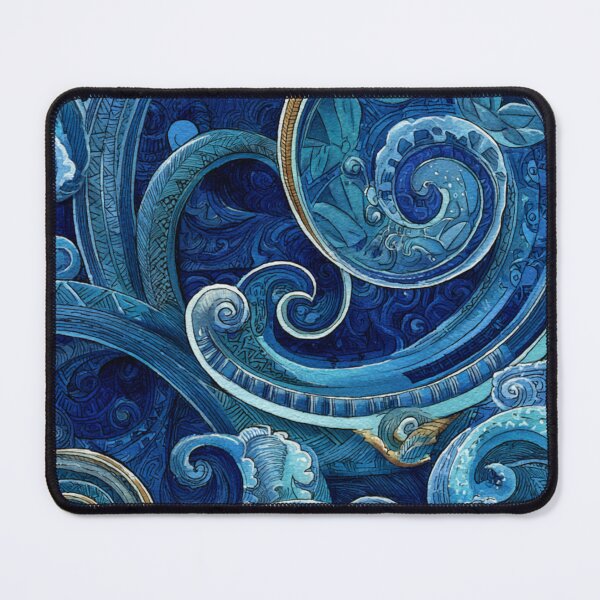 Item preview, New Zealand Māori Paua Pattern Koru Design 882 designed and sold by GrinGalore.