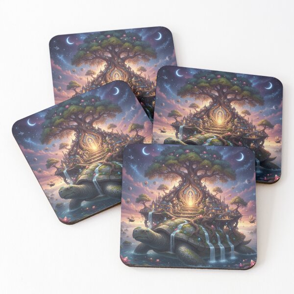 Item preview, Luminous Tree Island on Giant Turtle designed and sold by Krfto.