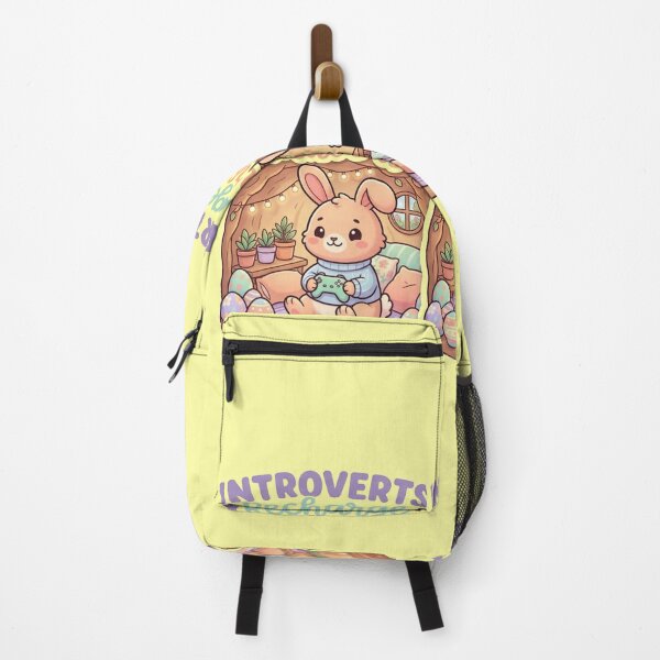 Item preview, Introverts Recharge Indoors Cute Easter Bunny Gamer Spring Design designed and sold by Quiet Mode Studio.