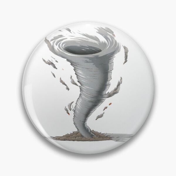 Item preview, Stylized tornado illustration with swirling debris and dust designed and sold by ChernivtsiSkoda.