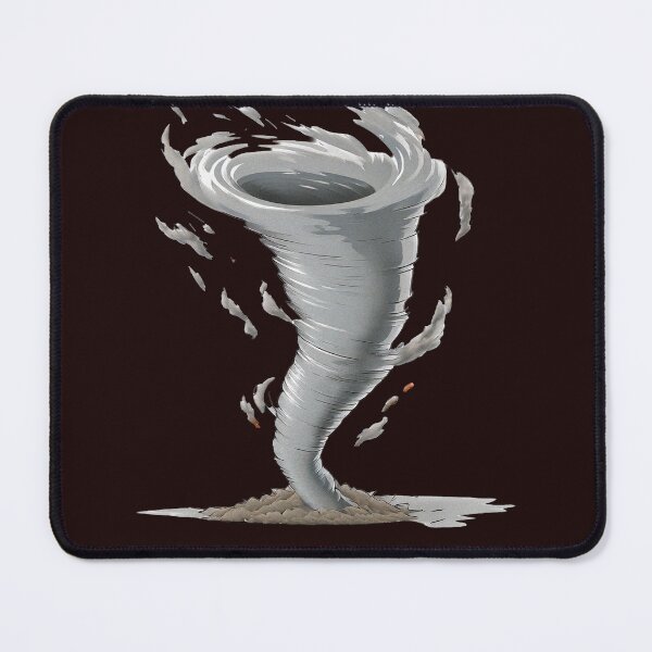 Item preview, Stylized tornado illustration with swirling debris and dust designed and sold by ChernivtsiSkoda.