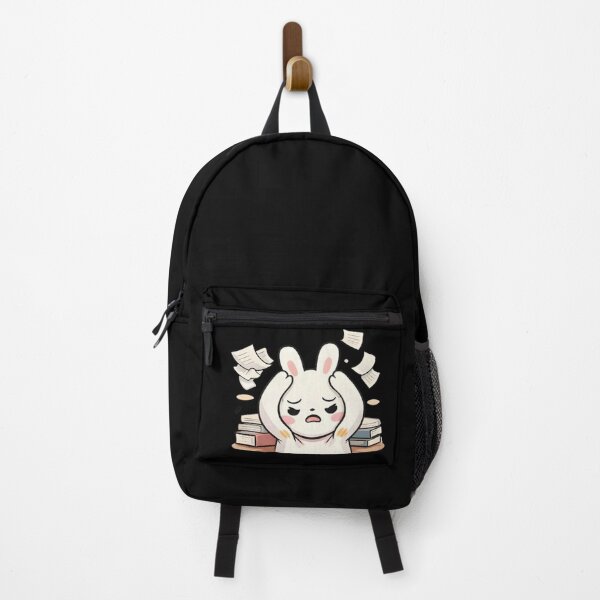 Item preview, Adorable Kawaii Stressed Bunny: Exploding with Homework designed and sold by Trendora90.