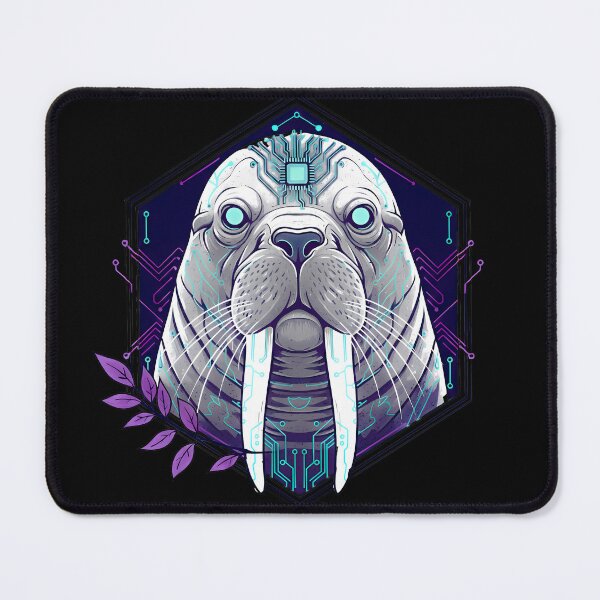 Item preview, Cyber Seal Tech Art - Futuristic Neon Circuit Marine Mammal Illustration designed and sold by AbulailArt.