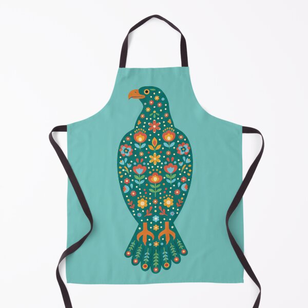 Item preview, Regal Floral Folk Art Golden Eagle – Scandinavian Folk Art by heidiannemorris © designed and sold by FOLK ART FUSION by heidiannemorris.