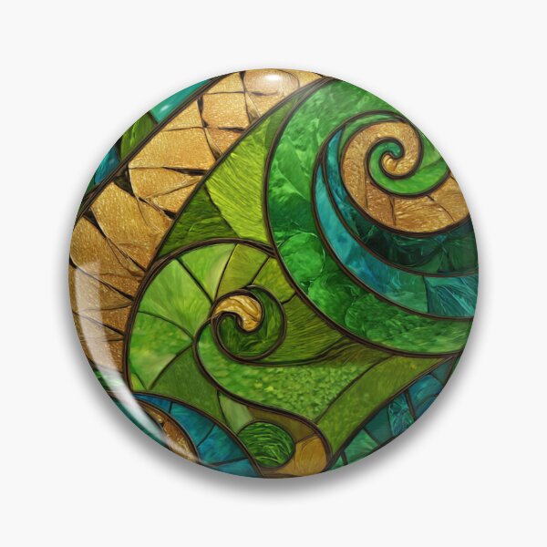 Item preview, New Zealand Māori Paua Pattern Koru Design 883 designed and sold by GrinGalore.