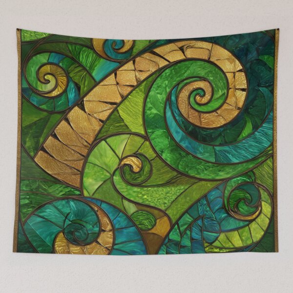 Item preview, New Zealand Māori Paua Pattern Koru Design 883 designed and sold by GrinGalore.