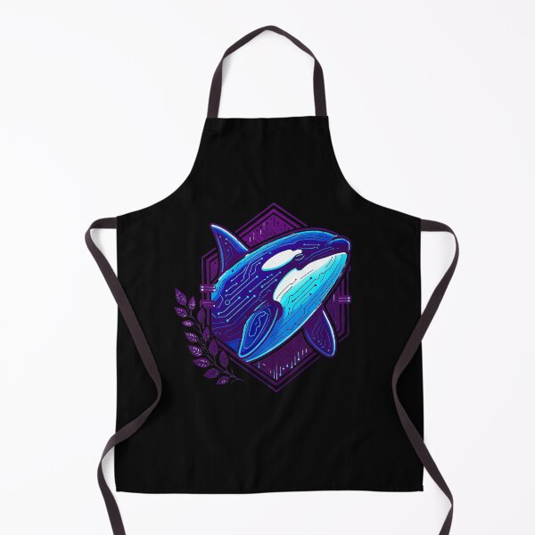 Item preview, Cyber Orca Tech Art - Futuristic Neon Circuit Killer Whale Illustration designed and sold by AbulailArt.