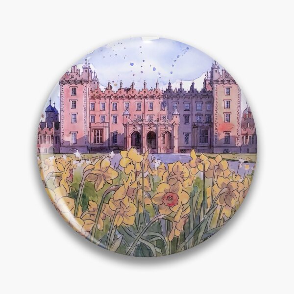 Item preview, Watercolour illustration of Drumlanrig Castle, Scotland designed and sold by davidelder.