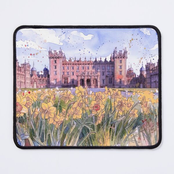 Item preview, Watercolour illustration of Drumlanrig Castle, Scotland designed and sold by davidelder.