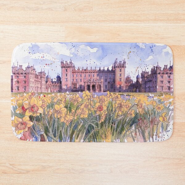 Item preview, Watercolour illustration of Drumlanrig Castle, Scotland designed and sold by davidelder.