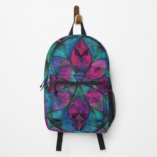 Item preview, Magenta Jade Stained Glass Inspired Mosaic Mandala Pattern designed and sold by GrinGalore.
