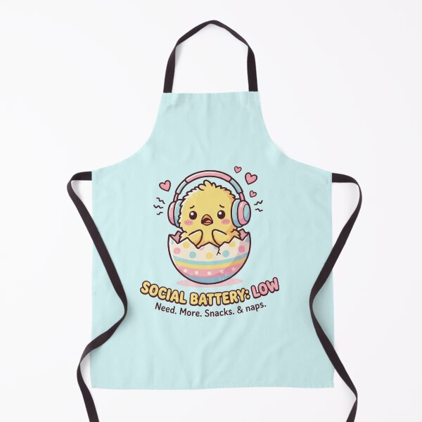 Item preview, Social Battery Low Cute Easter Chick Introvert Funny Spring Design designed and sold by Quiet Mode Studio.