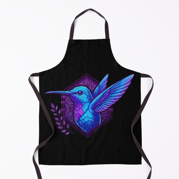 Item preview, Cyber Hummingbird Tech Art - Futuristic Neon Circuit Flying Bird Illustration designed and sold by AbulailArt.