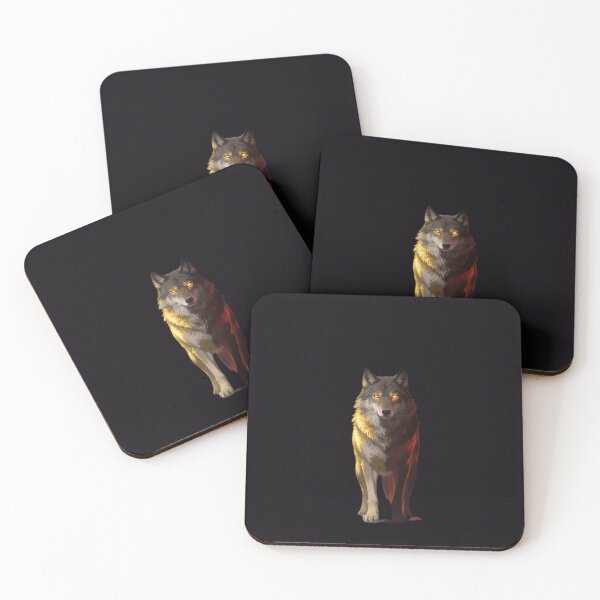 Item preview, Wolf Between Two Altars Dark Sacred Art designed and sold by GeoWhimsy Studio.