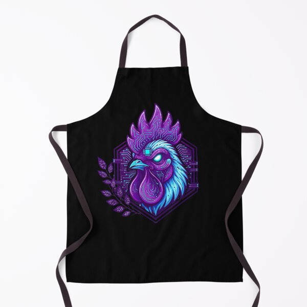 Item preview, Cyber Rooster Tech Art - Futuristic Neon Circuit Cockerel Illustration designed and sold by AbulailArt.