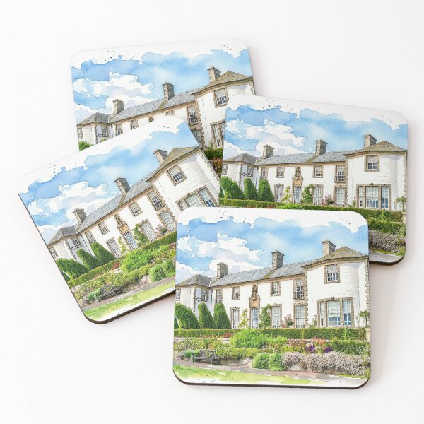 Item preview, Watercolour illustration of Hill of Tarvit, Fife, Scotland designed and sold by davidelder.