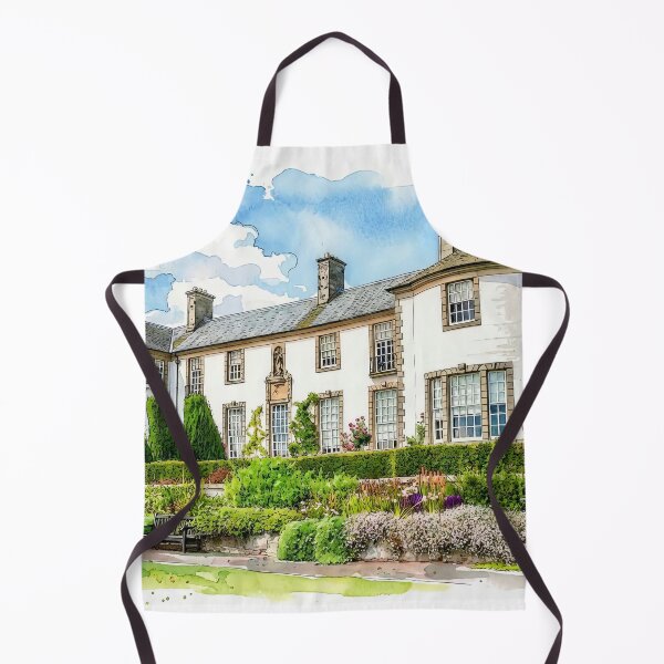 Item preview, Watercolour illustration of Hill of Tarvit, Fife, Scotland designed and sold by davidelder.