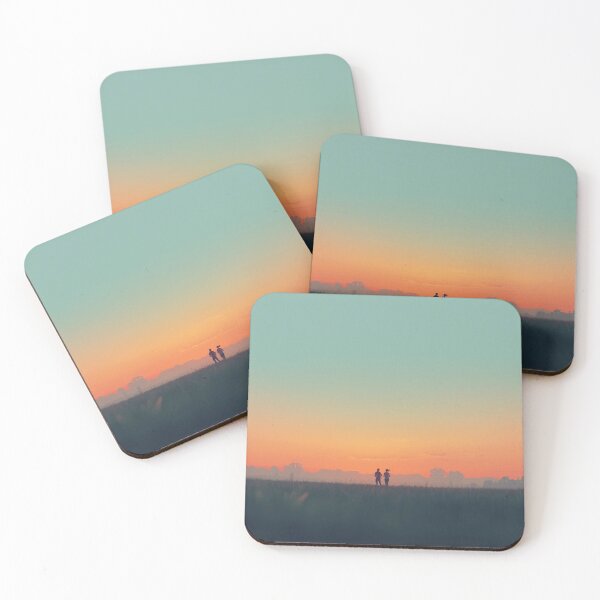 Item preview, Sunset Walk Silhouette Two People designed and sold by TinyWarmThing.