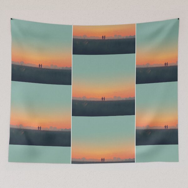 Item preview, Sunset Walk Silhouette Two People designed and sold by TinyWarmThing.