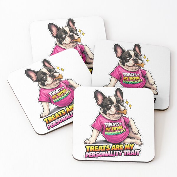 Item preview, Funny French Bulldog Treats Personality Trait Gift Sticker designed and sold by Gentlestate.