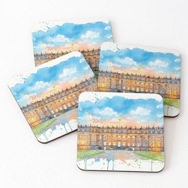 Item preview, Watercolour illustration of Hopetoun House, Scotland designed and sold by davidelder.
