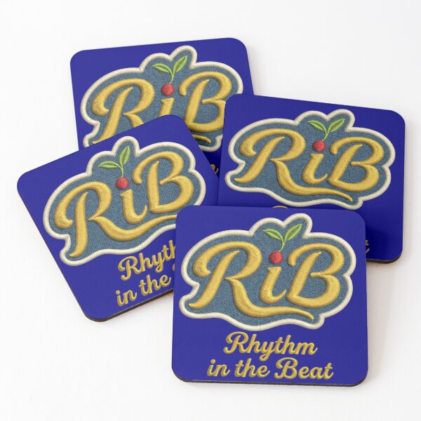 Item preview, Vintage Embroidered Patch Rhythm in the Beat Logo designed and sold by Rib-Brand.
