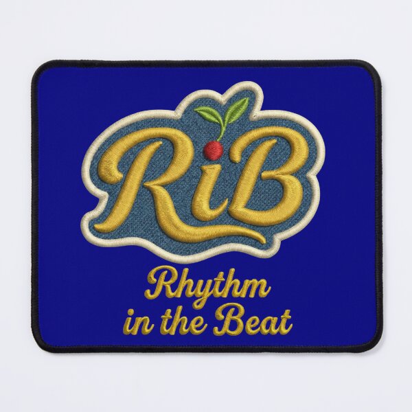 Item preview, Vintage Embroidered Patch Rhythm in the Beat Logo designed and sold by Rib-Brand.