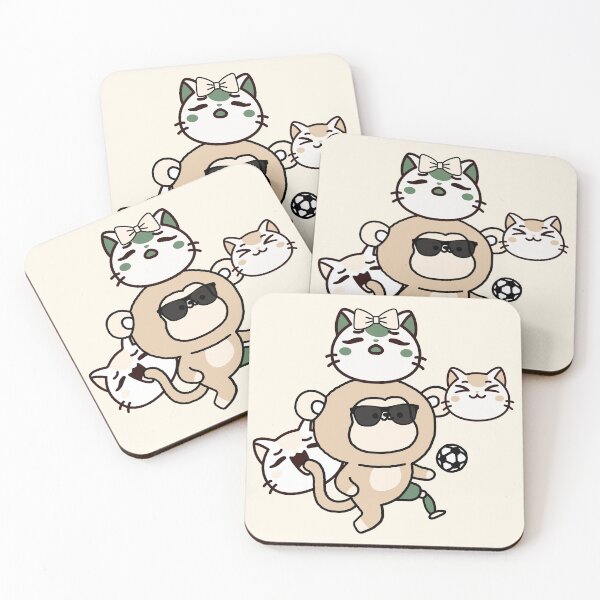 Item preview, Monkey Soccer Player with Prosthetic Leg and Cat Squad designed and sold by Kanniax.