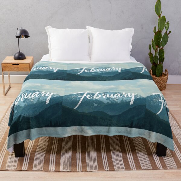 Item preview, February Mountain Landscape designed and sold by TinyWarmThing.