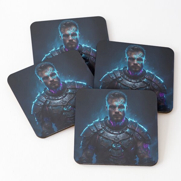 Item preview, Neon Rune Viking: Futuristic Norse Warrior designed and sold by MouradStudio.