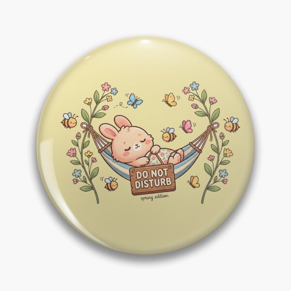 Item preview, Do Not Disturb Cute Bunny Spring Edition Introvert Aesthetic Design designed and sold by Quiet Mode Studio.