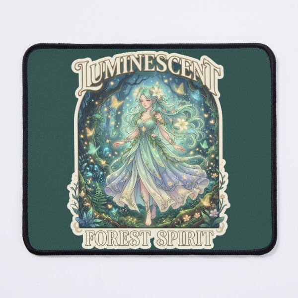 Item preview, Luminescent Forest Spirit: Anime Goddess & Glowing Butterflies designed and sold by ArtisticlyVibes.