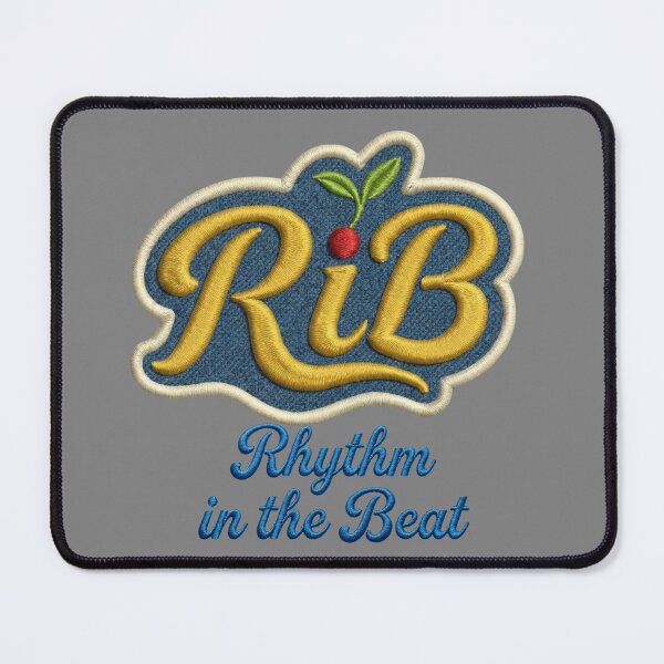 Item preview, Vintage Embroidered Patch Rhythm in the Beat Logo designed and sold by Rib-Brand.