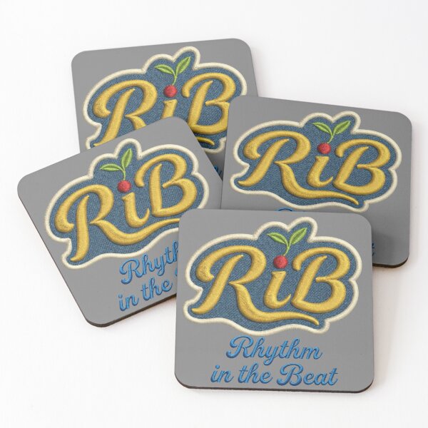 Item preview, Vintage Embroidered Patch Rhythm in the Beat Logo designed and sold by Rib-Brand.