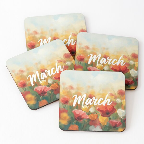 Item preview, March Floral Field Spring Aesthetic Design designed and sold by TinyWarmThing.