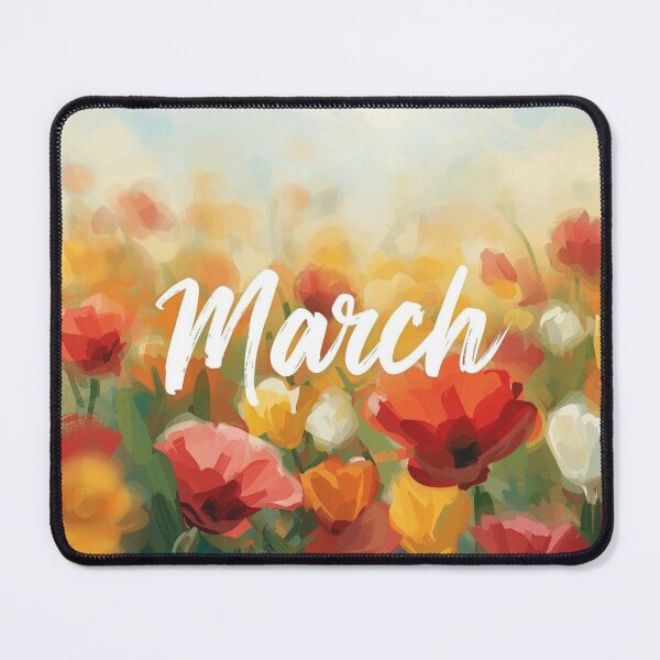 Item preview, March Floral Field Spring Aesthetic Design designed and sold by TinyWarmThing.