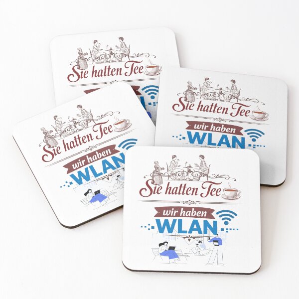 Item preview, Victorian Tea vs Modern WiFi - Vintage Meets Digital Life Humor Design. designed and sold by LunaPrintCo.