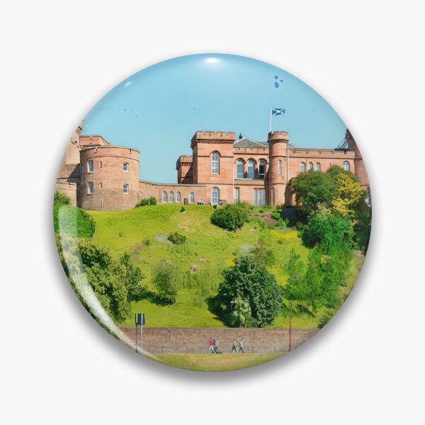 Item preview, Watercolour illustration of Inverness Castle, Scotland designed and sold by davidelder.